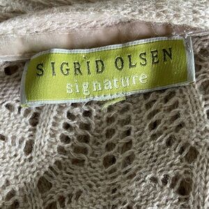 Sigrid Olsen Signature cashmere combination, long cardigan